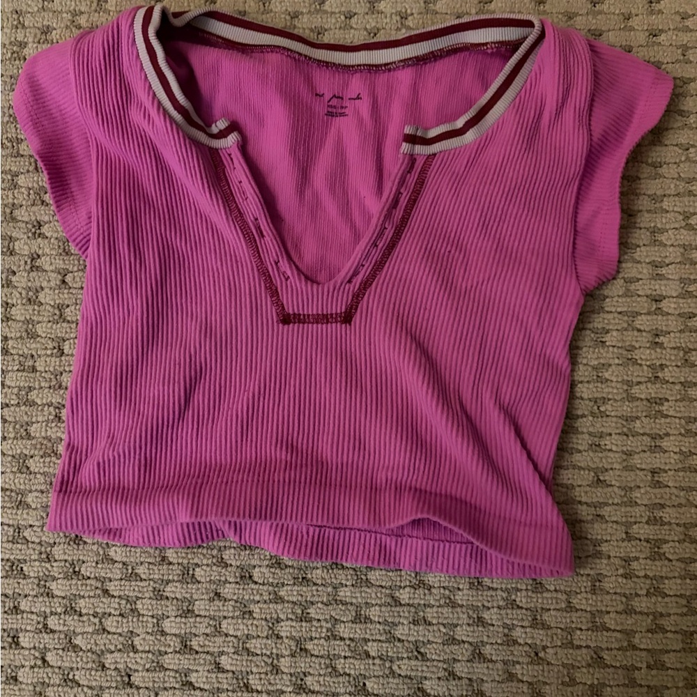 Urban Outfitters Pink Textured Top